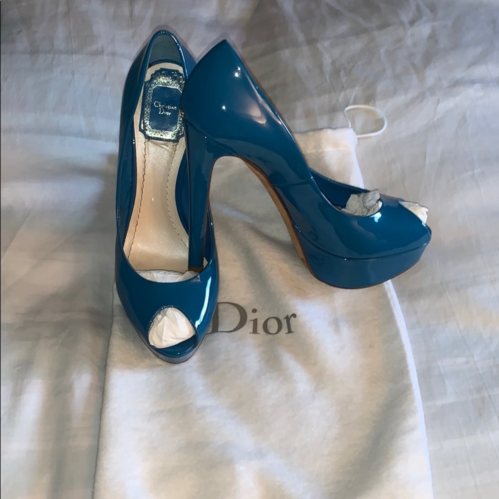 MUST GO!! Authentic Christian Dior Peep Toe Pumps